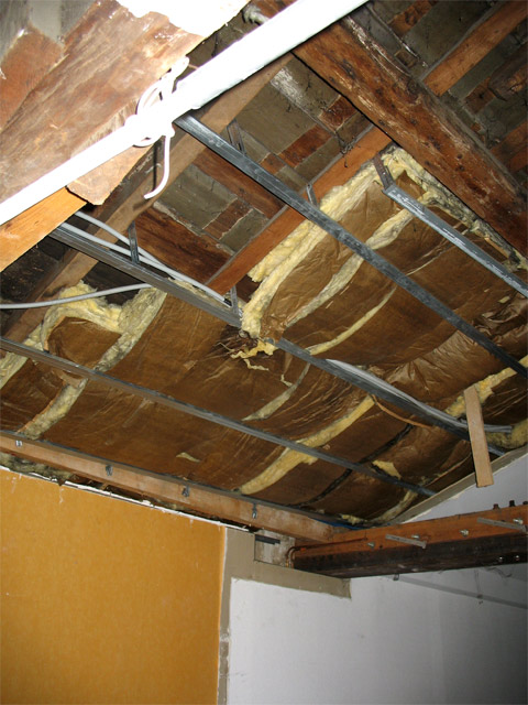 L'isolation du plafond
