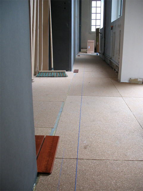 alignement du parquet