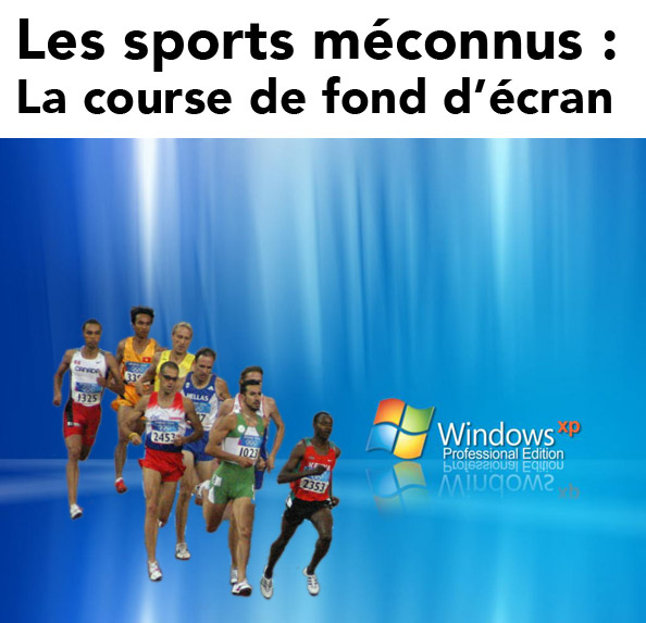 La course de fond d'écran