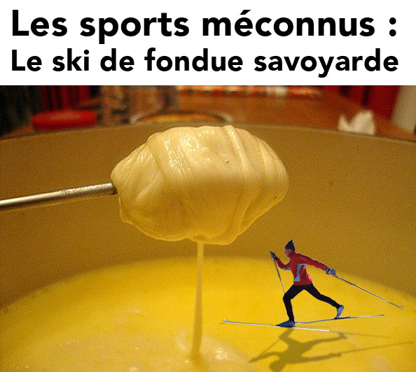 Le ski de fondue savoyarde